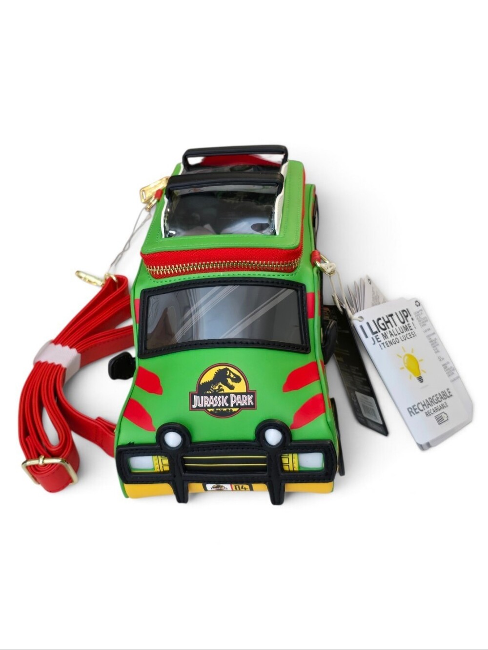 Loungefly Jurassic Park Safari Vehicle Light Up 707 Street Exclusive NWT - Picture 5 of 5